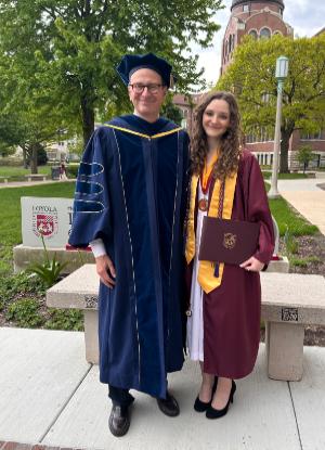 Angelica Luszcz and Brad Hunt, Graduation, May 10 2024